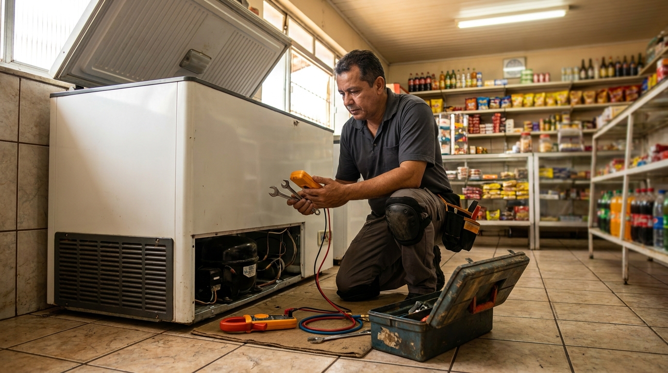 Técnico de freezer perto de mim em Goiânia‑GO