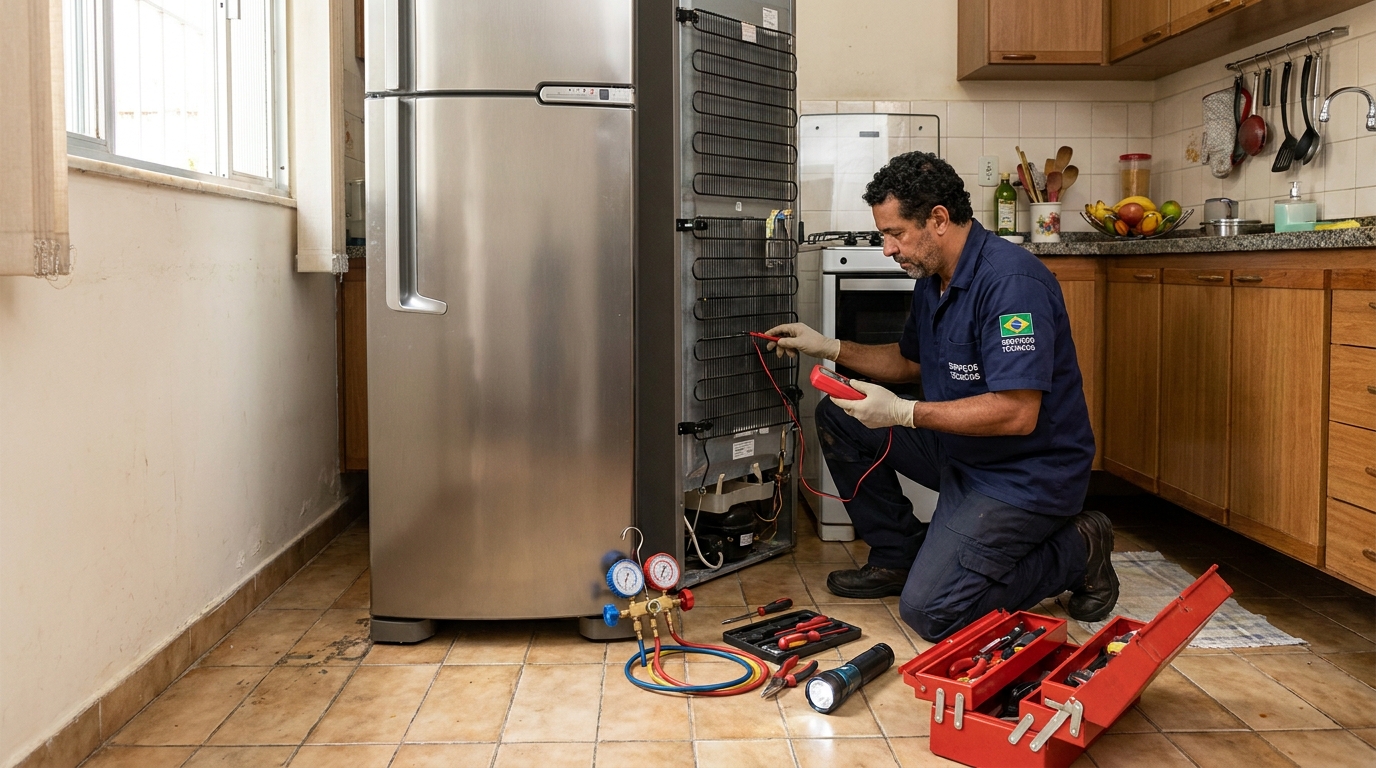 Técnico de geladeira perto de mim em Goiânia‑GO